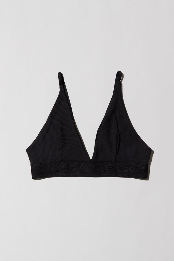 BASERANGE Bamboo Fiber and Cotton Wire-Free Wide-Brimmed Bra Collection Soft Underwear France BAS-BRTR-RB-000-BLACK BRTR-RB (BRTR)